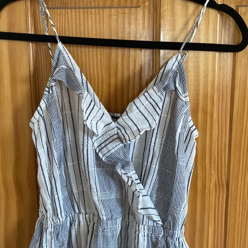 Express Navy And White Cami Wrap Sundress - Picture 4 of 4